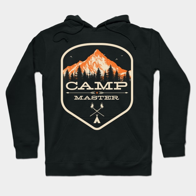 Camp Master print Camp Counselor product - Camp Staff design graphic Hoodie by Vector Deluxe